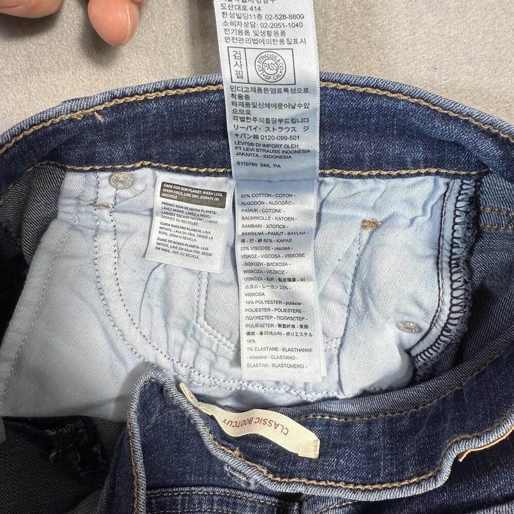 Levi’s Classic Bootcut Jeans Womens Size 6 Medium Wash Stretch Denim 31” Inseam - Picture 13 of 16